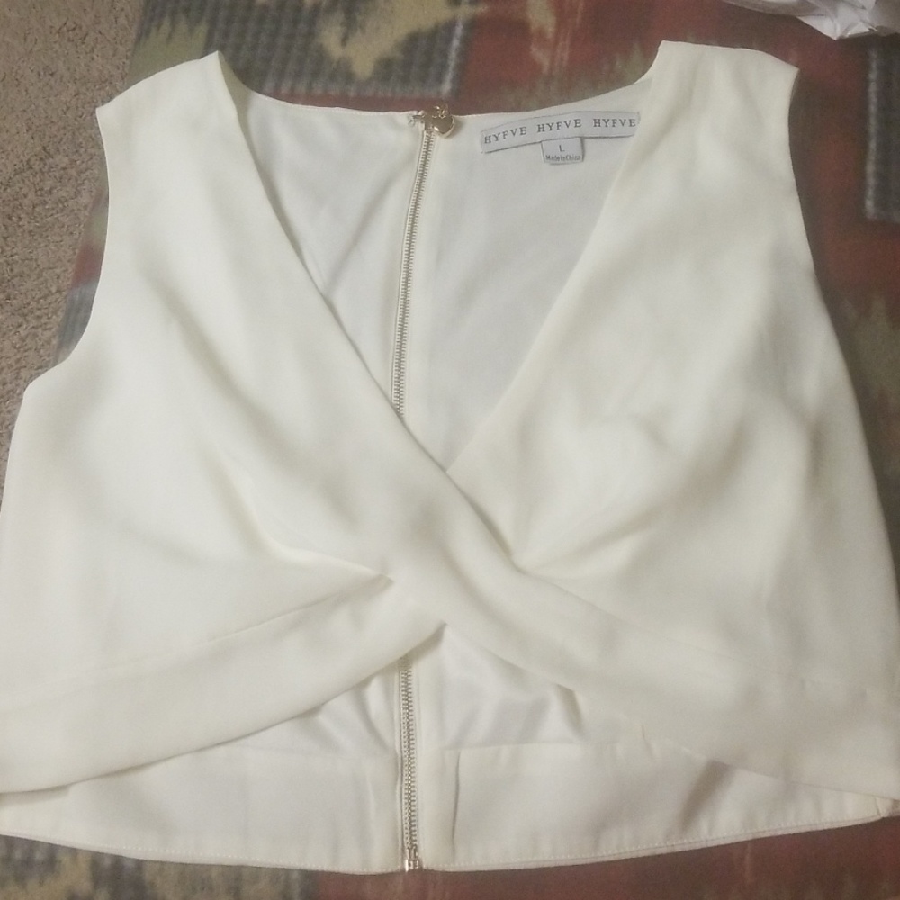 White crop top